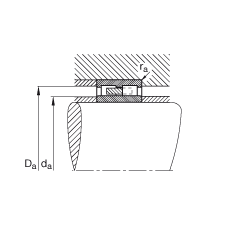 圓柱滾子軸承 NNU4184-M, 浮動軸承，雙列，可分離，帶保持架